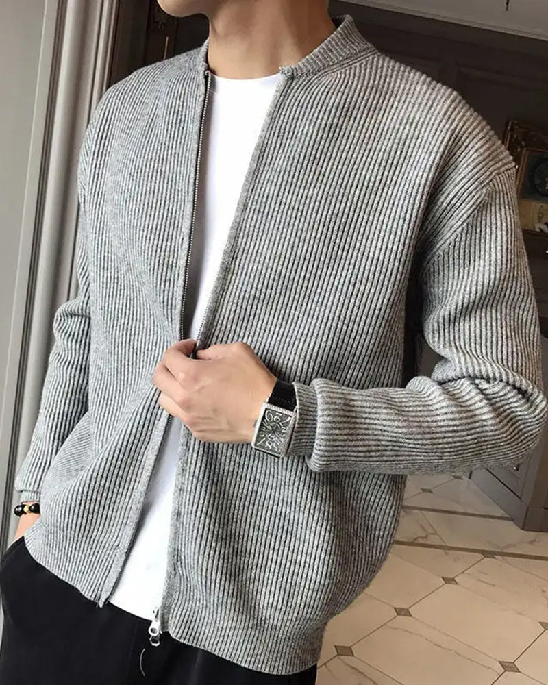 Cardigan con cremallera Hombre