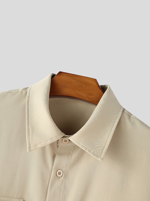 Chaqueta de Manga Larga para Hombre con Diseño de Bolsillos 3D