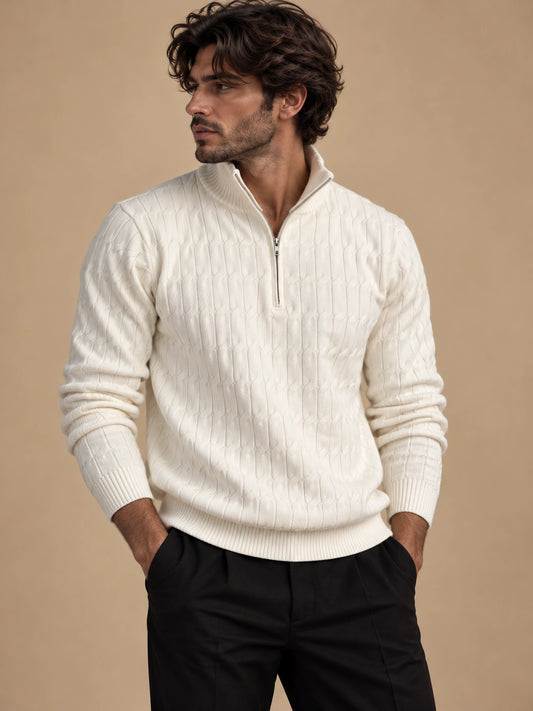 Jersey de Punto Texturizado con Cremallera - CHACK