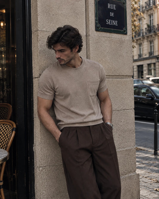 Lino | Camiseta de Lino Beige
