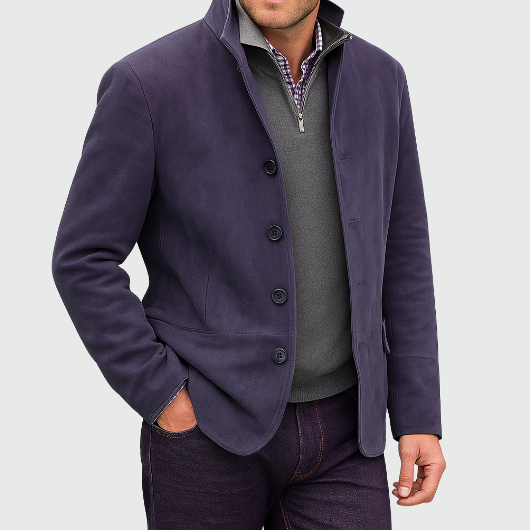 Liam | Chaqueta clásica de ante con botones