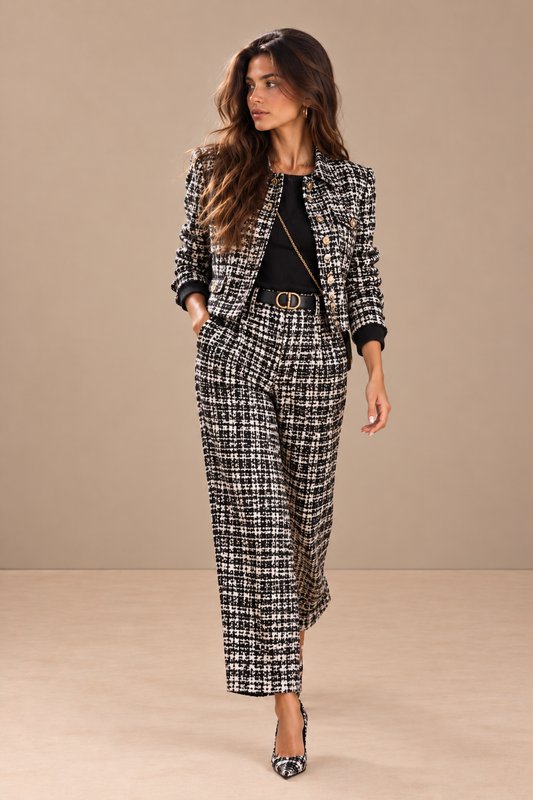 AZAHARA | Conjunto de Tweed de Dos Piezas