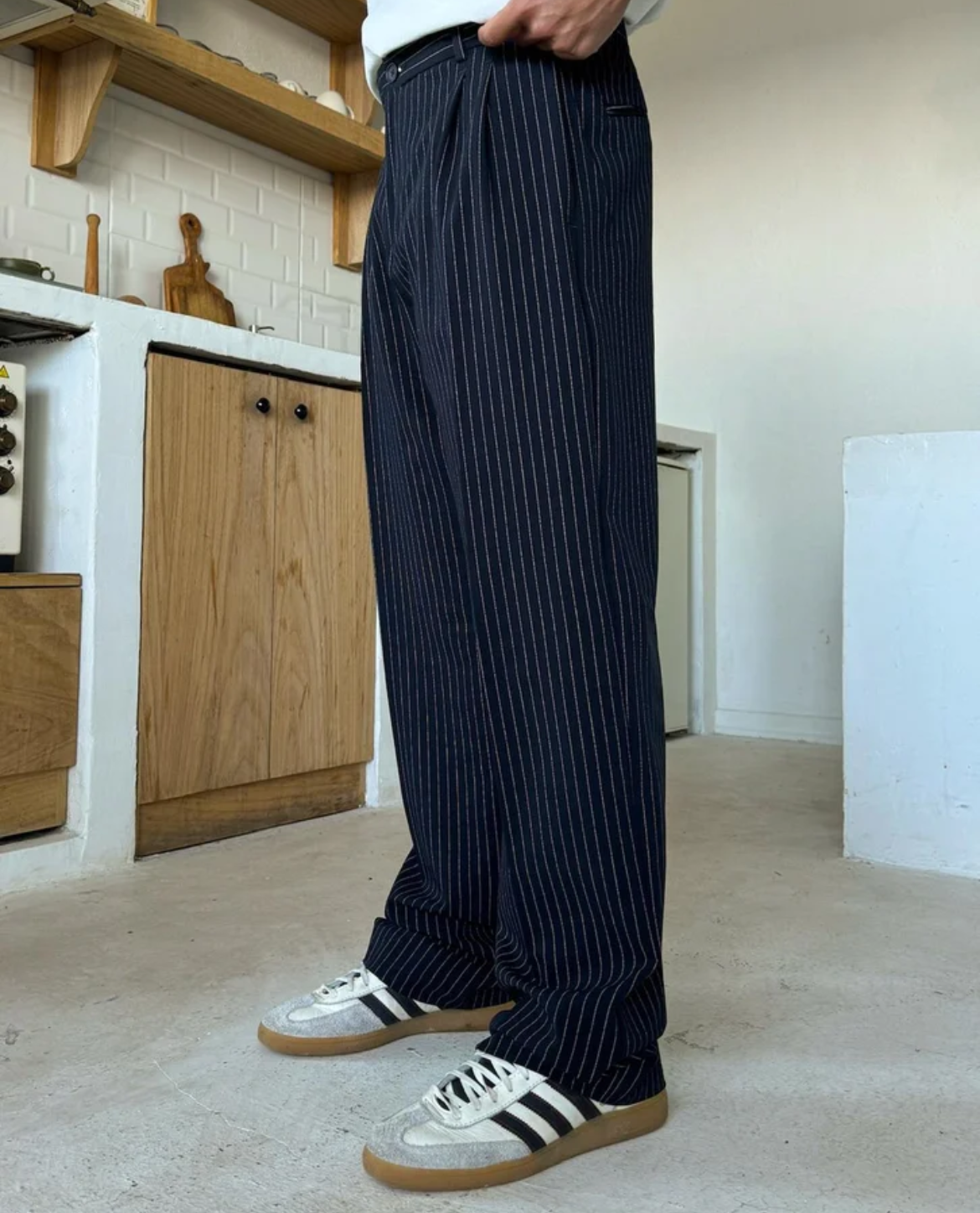 Pantalón ancho de raya - LEE
