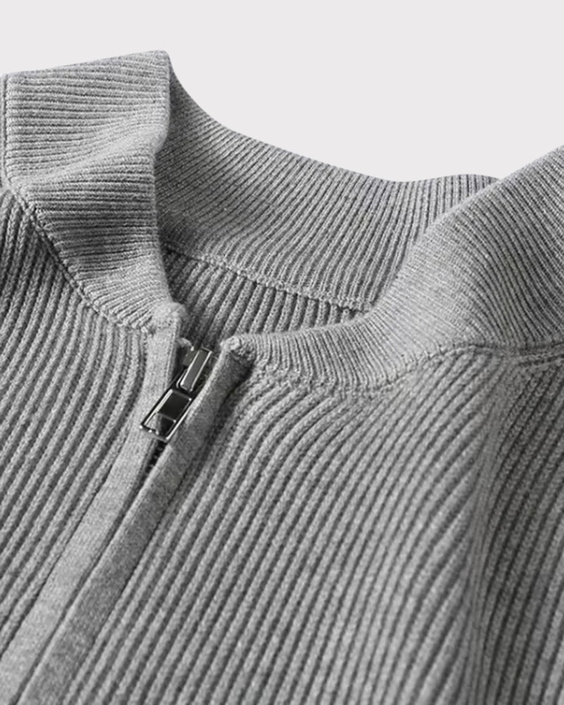 Cardigan con cremallera Hombre