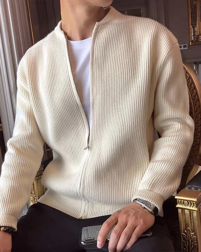Cardigan con cremallera Hombre