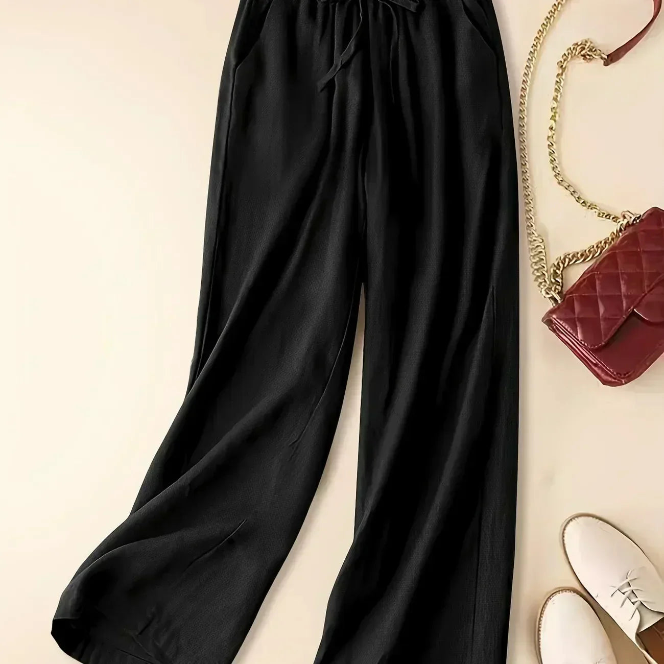 Tina - Pantalones de lino de estilo informal