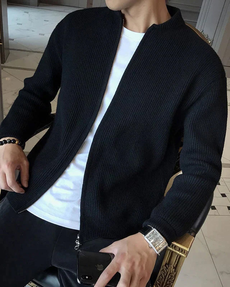Cardigan con cremallera Hombre