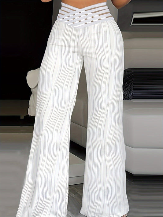 Emma | Pantalones de cintura alta con diseño cruzado