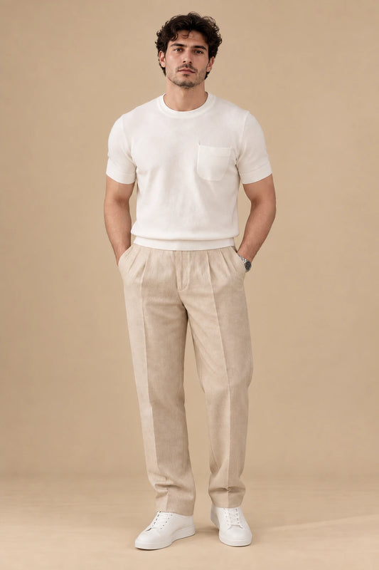 Lino | Camiseta de Lino Blanca
