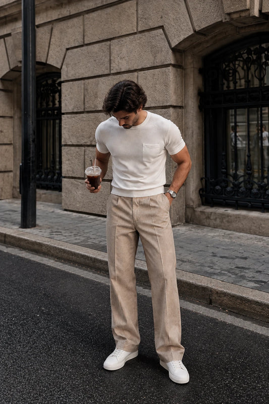 Lino | Camiseta de Lino Blanca