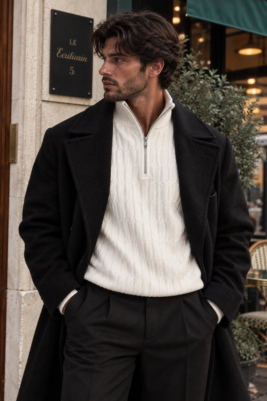 Jersey de Punto Texturizado con Cremallera - CHACK