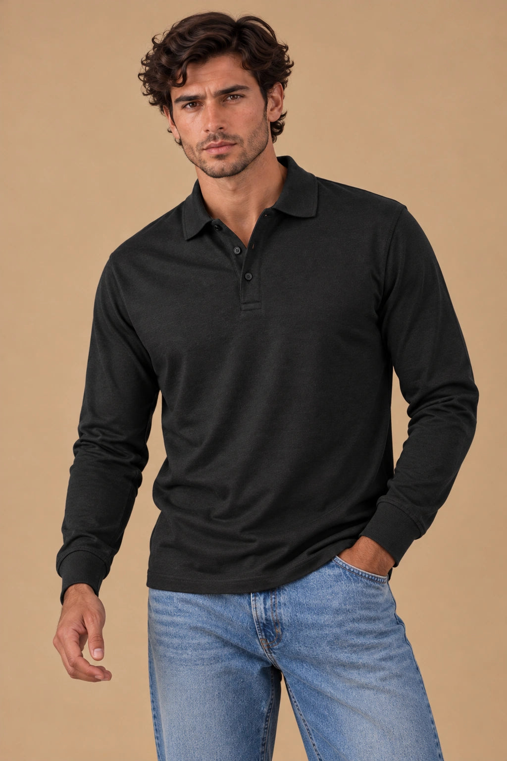 MOHR | Polo lujo de manga larga