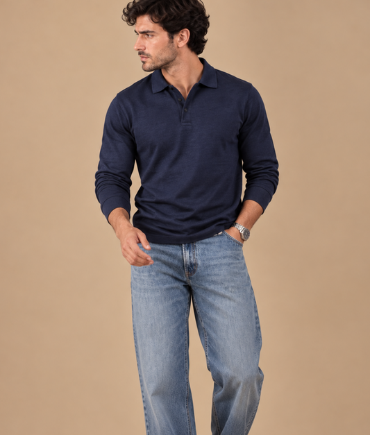 MOHR | Polo lujo de manga larga
