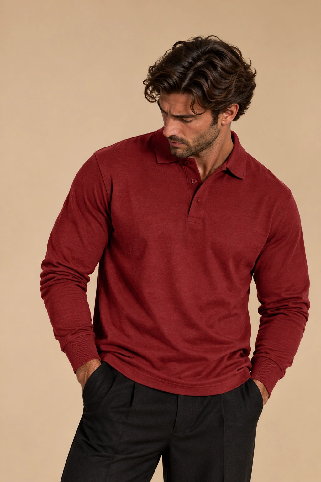 MOHR | Polo lujo de manga larga