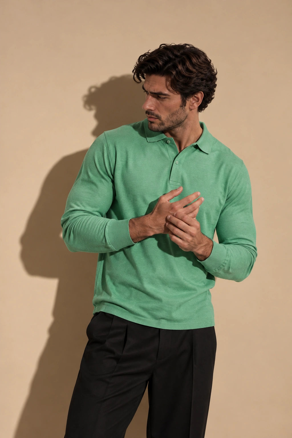 MOHR | Polo lujo de manga larga