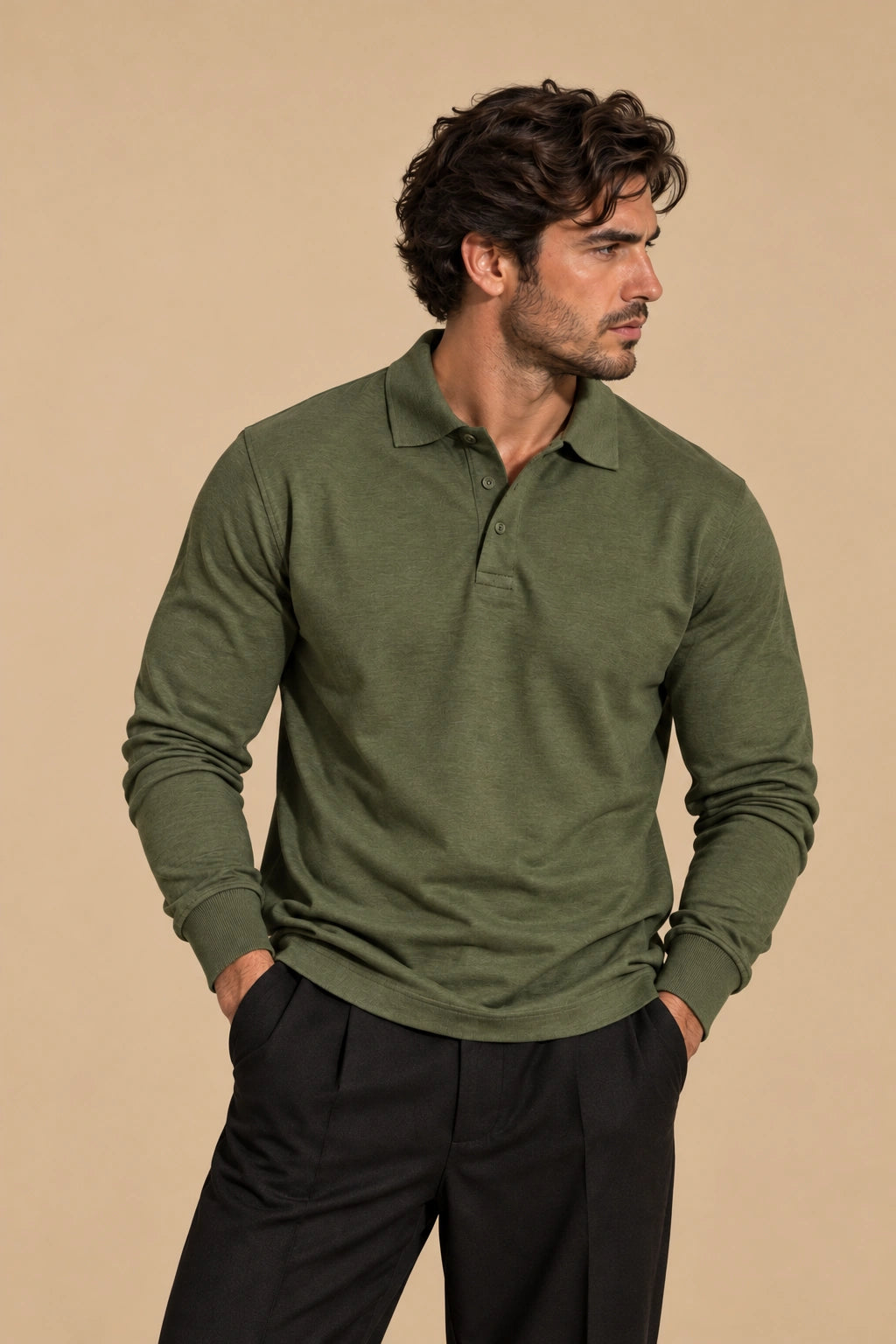 MOHR | Polo lujo de manga larga