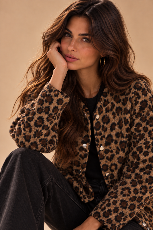 Chaqueta Charlene Leopardo