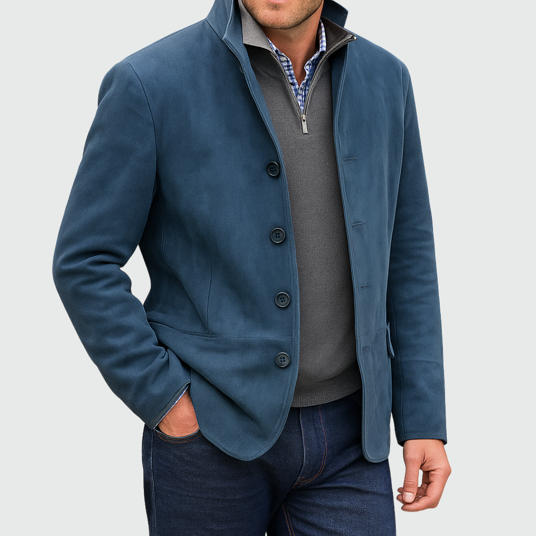 Liam | Chaqueta clásica de ante con botones