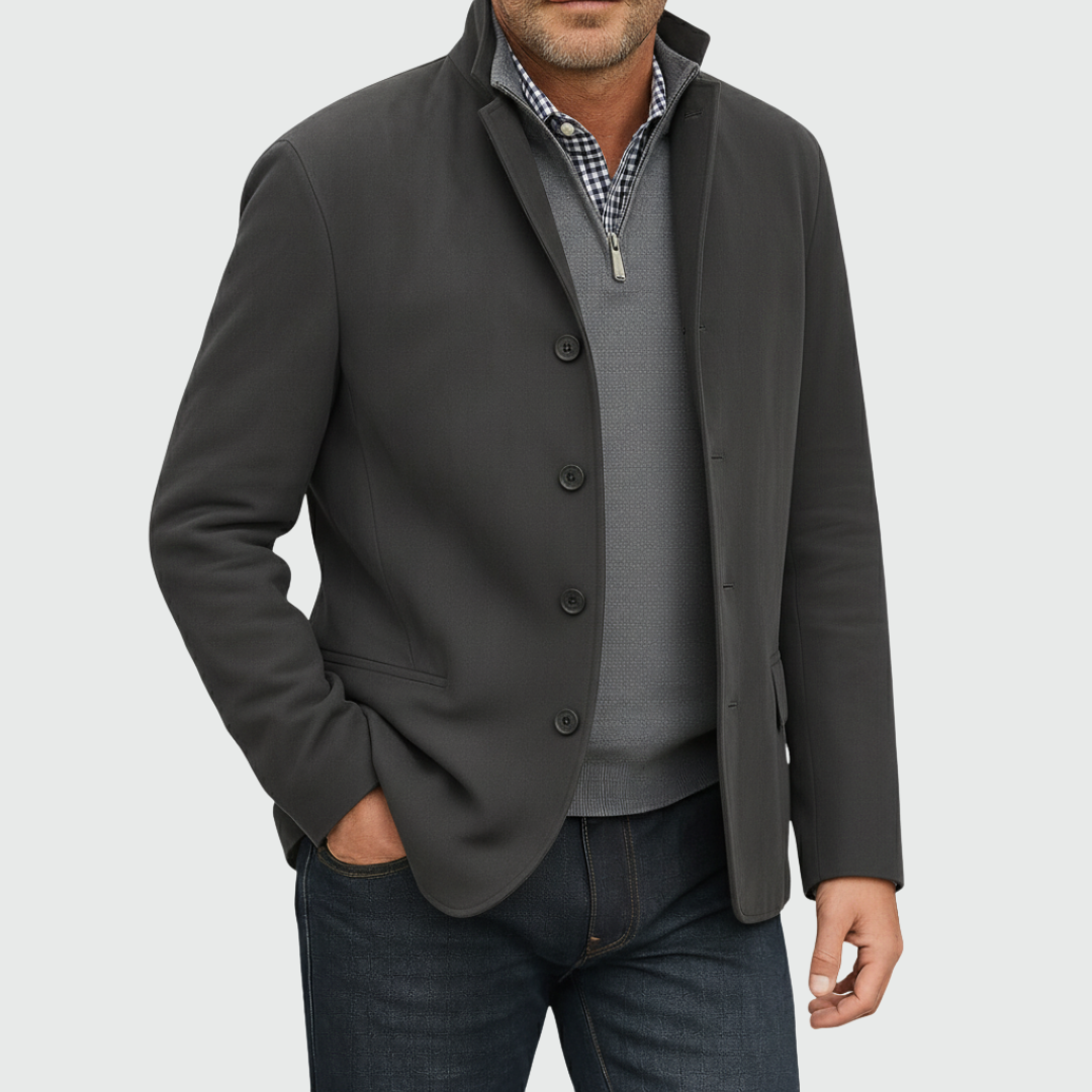 Liam | Chaqueta clásica de ante con botones