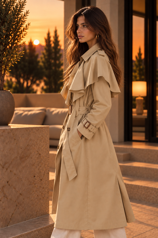 Gabardina crema ELEONOR