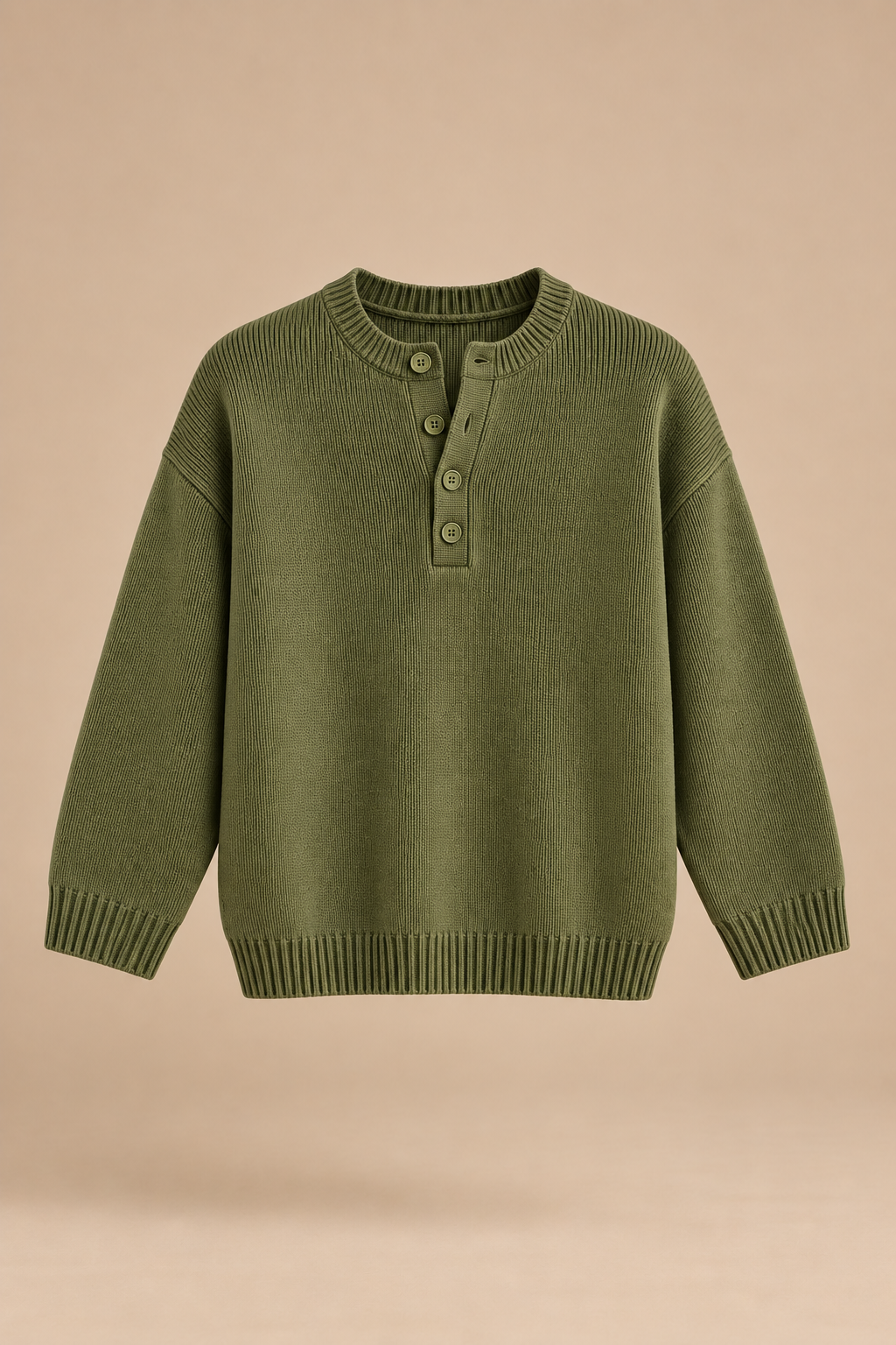 Ernesta | Suéter de Punto con Botones Henley