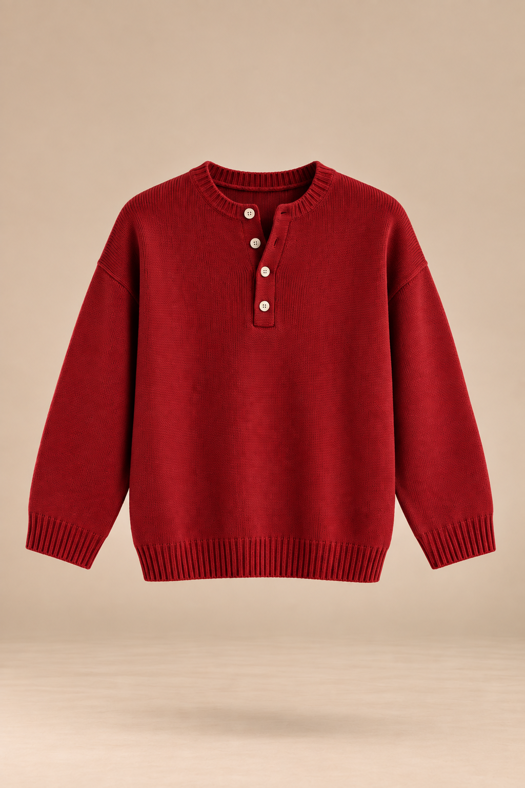 Ernesta | Suéter de Punto con Botones Henley