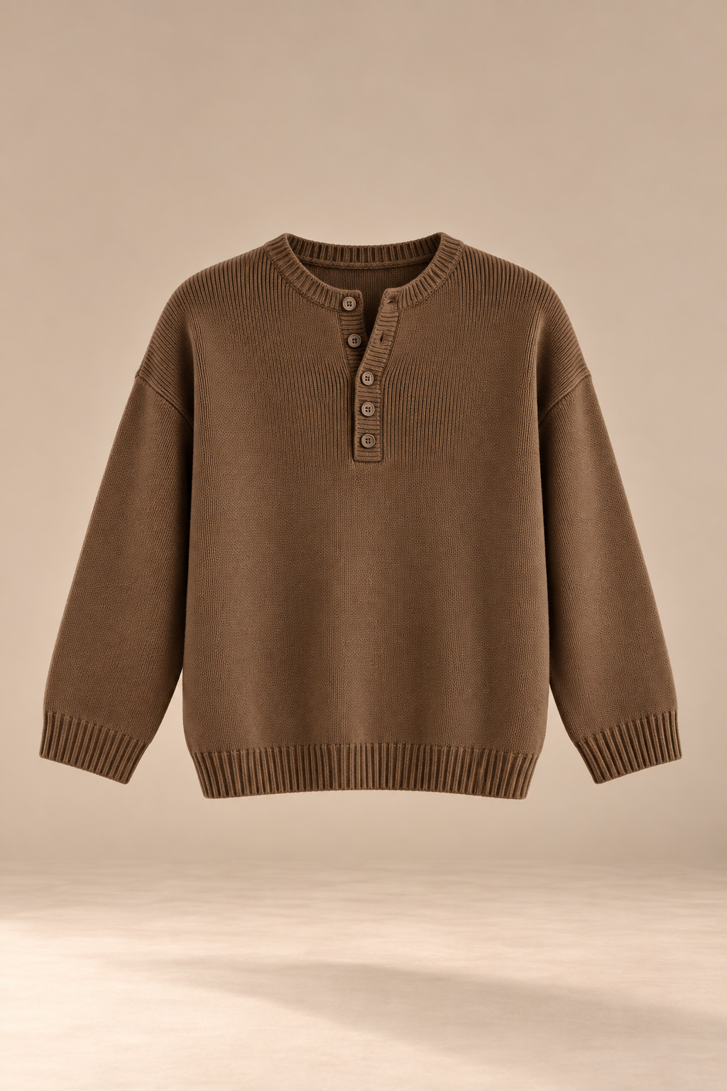 Ernesta | Suéter de Punto con Botones Henley