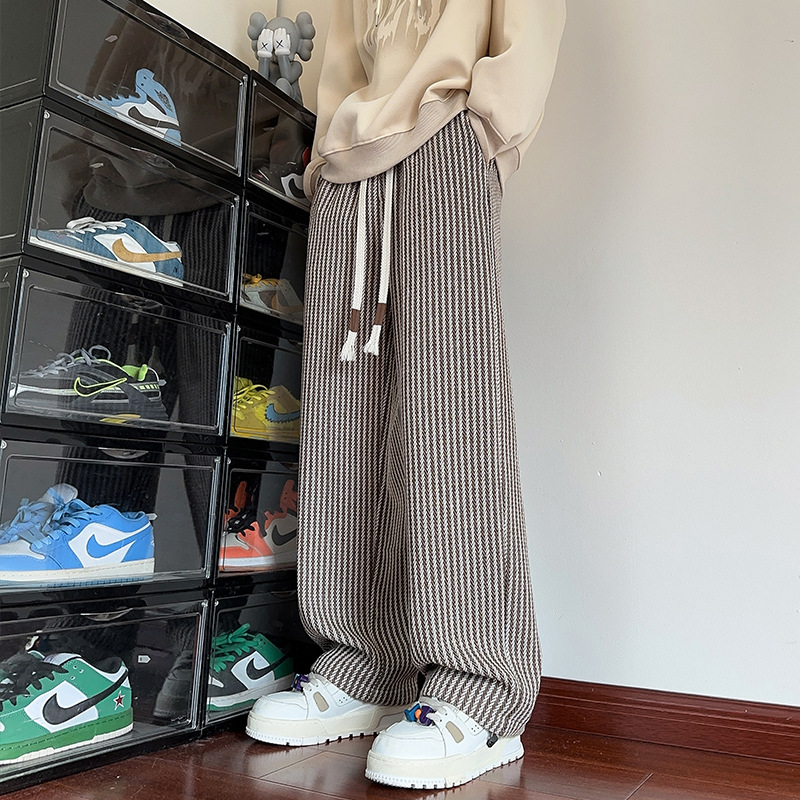 XAVIERA – PANTALONES DE TERCIOPELO MODERNOS A RAYAS