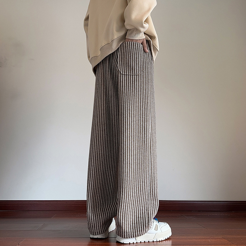 XAVIERA – PANTALONES DE TERCIOPELO MODERNOS A RAYAS