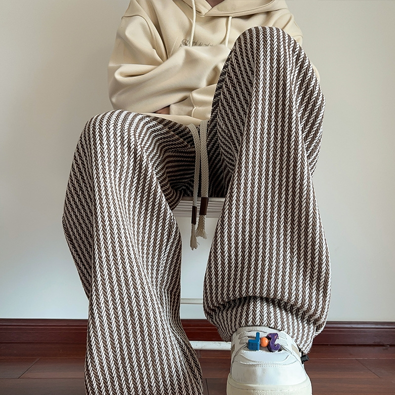 XAVIERA – PANTALONES DE TERCIOPELO MODERNOS A RAYAS