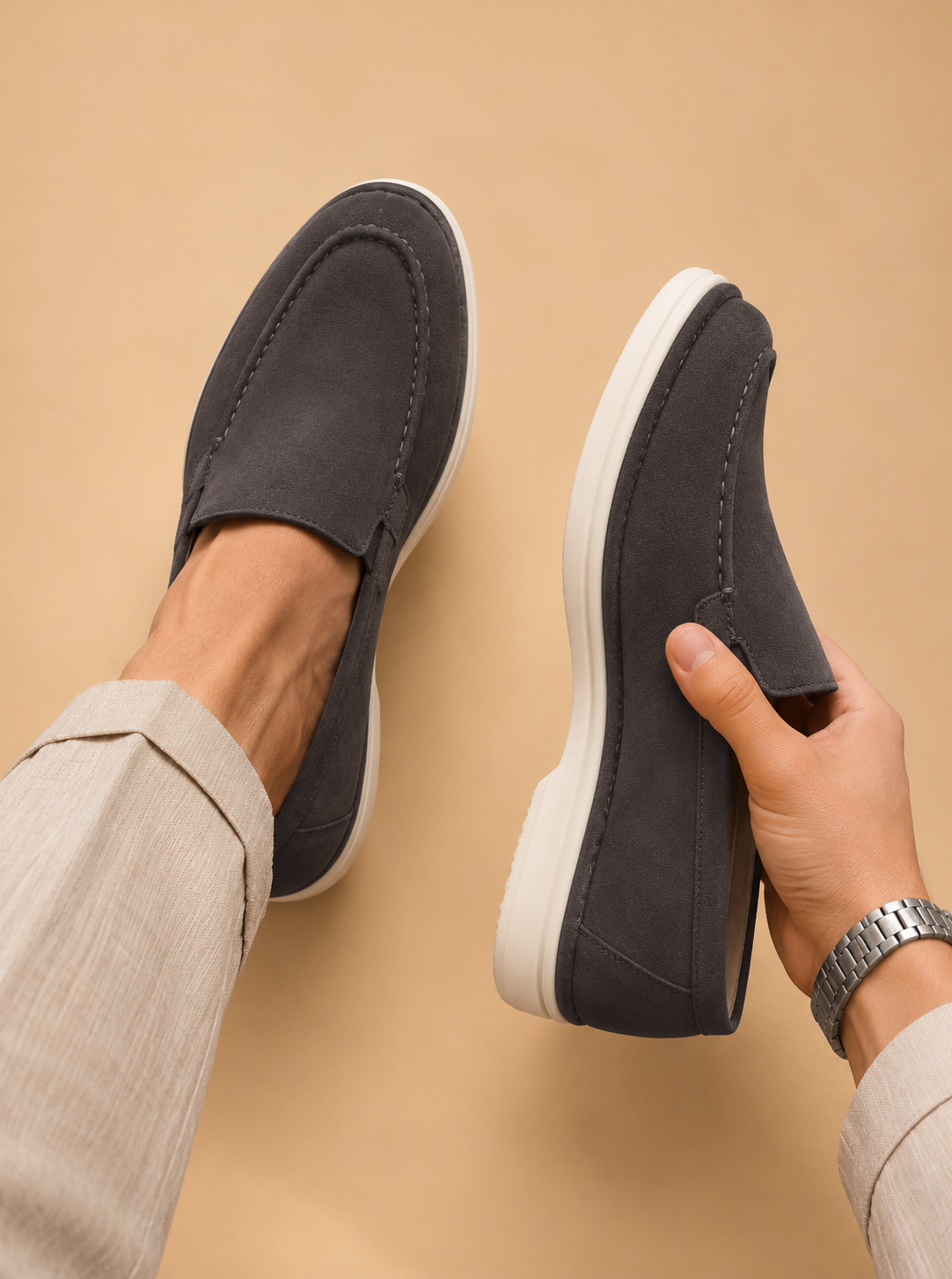 Mocasines de ante premium