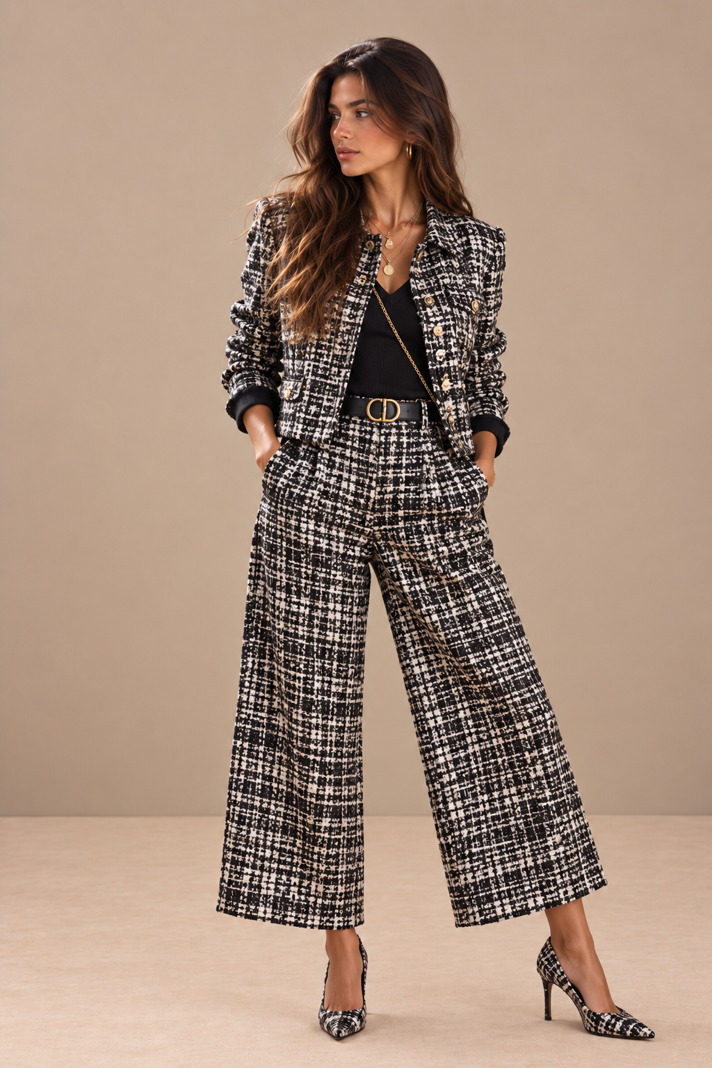 AZAHARA | Conjunto de Tweed de Dos Piezas
