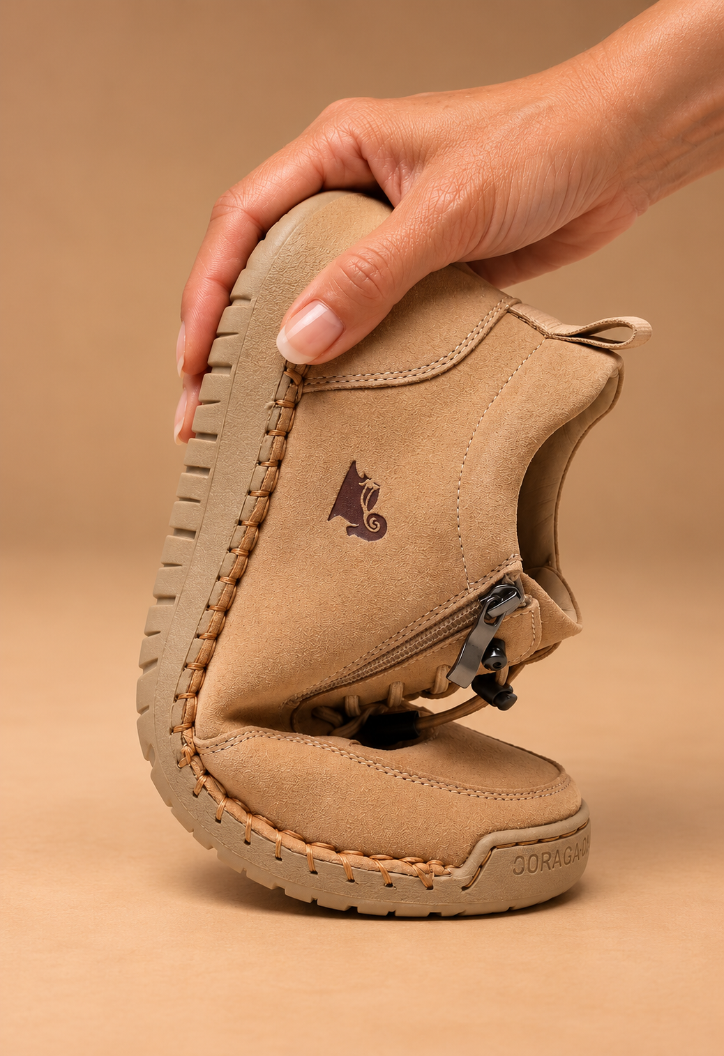 Zapatos ortopédicos cómodos Flora con cremallera