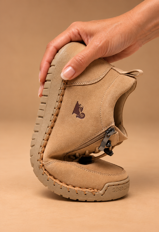 Zapatos ortopédicos cómodos Flora con cremallera