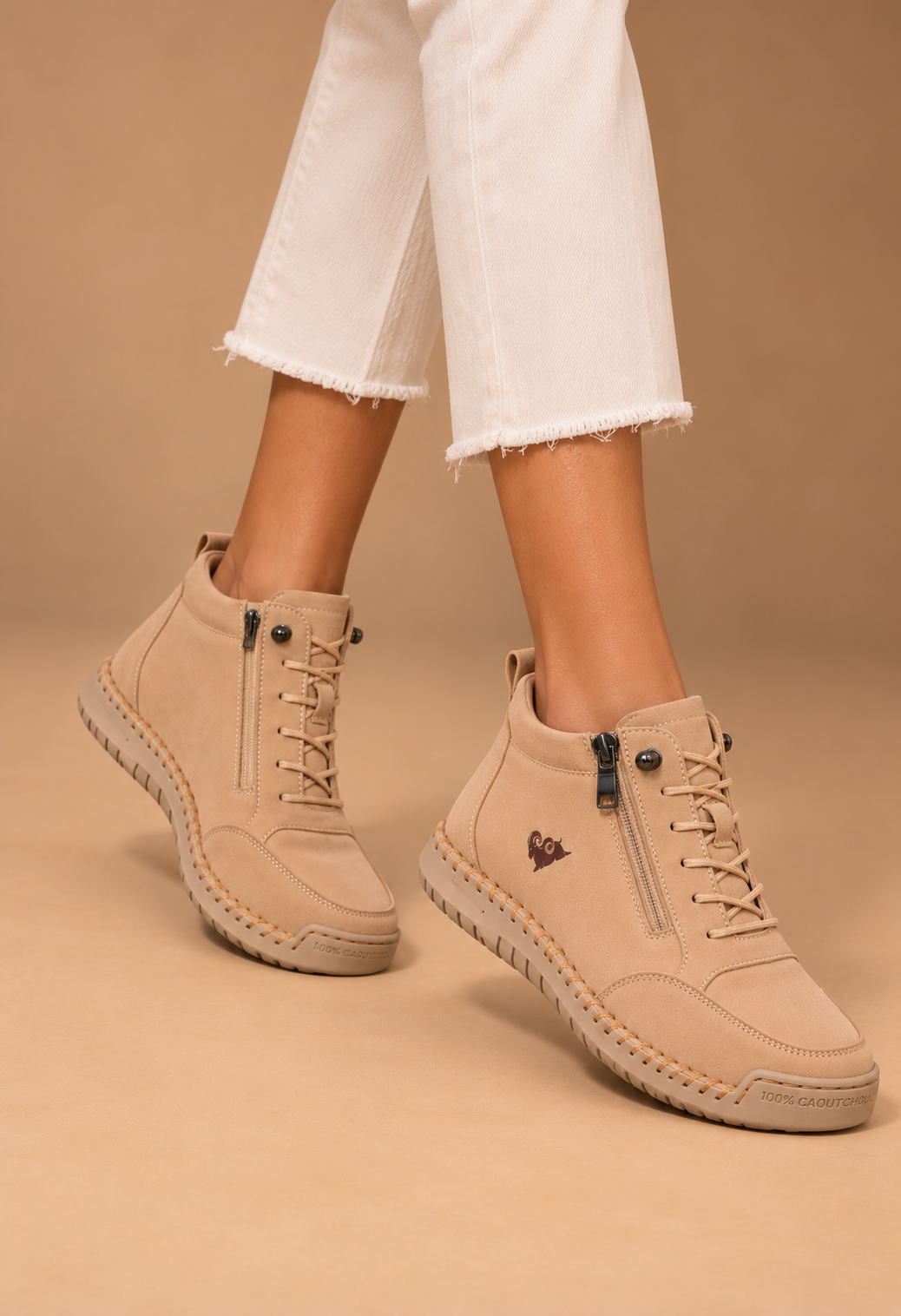 Zapatos ortopédicos cómodos Flora con cremallera