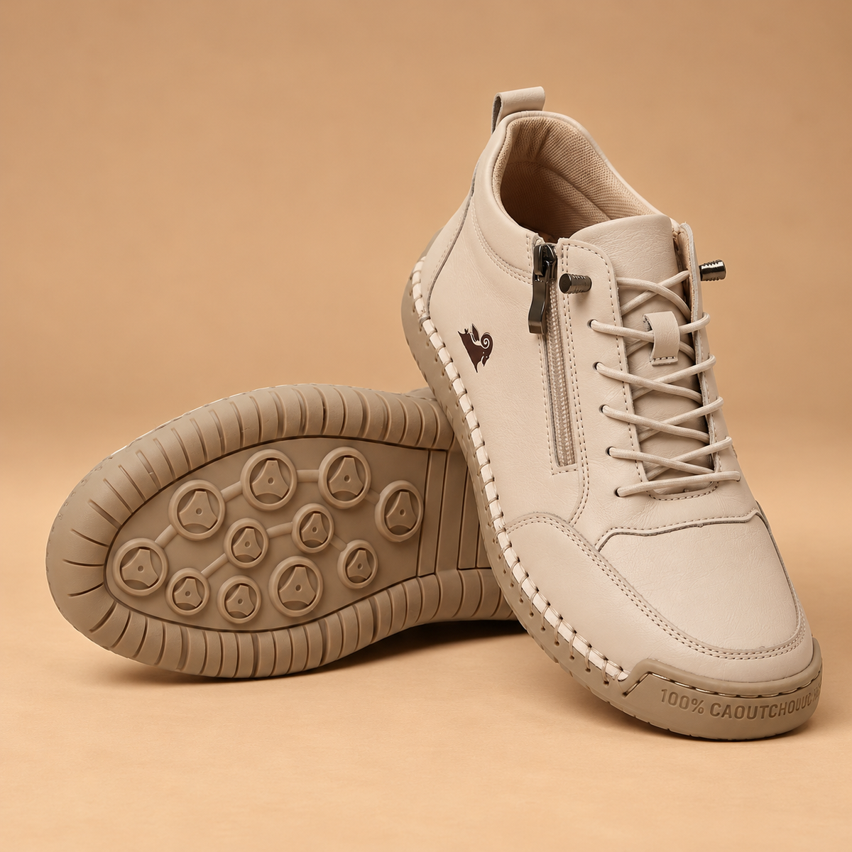 Zapatos ortopédicos cómodos Flora con cremallera