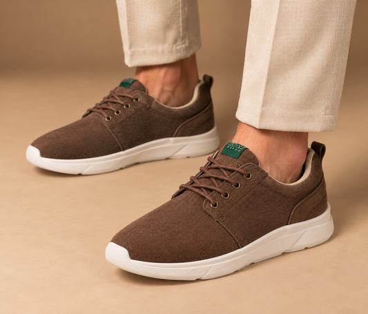 Zapatillas Urban– Puntera Ancha para Hombre Marrones