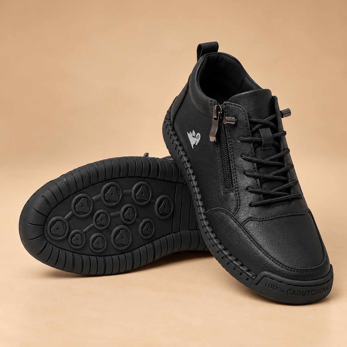 Zapatos ortopédicos cómodos Flora con cremallera