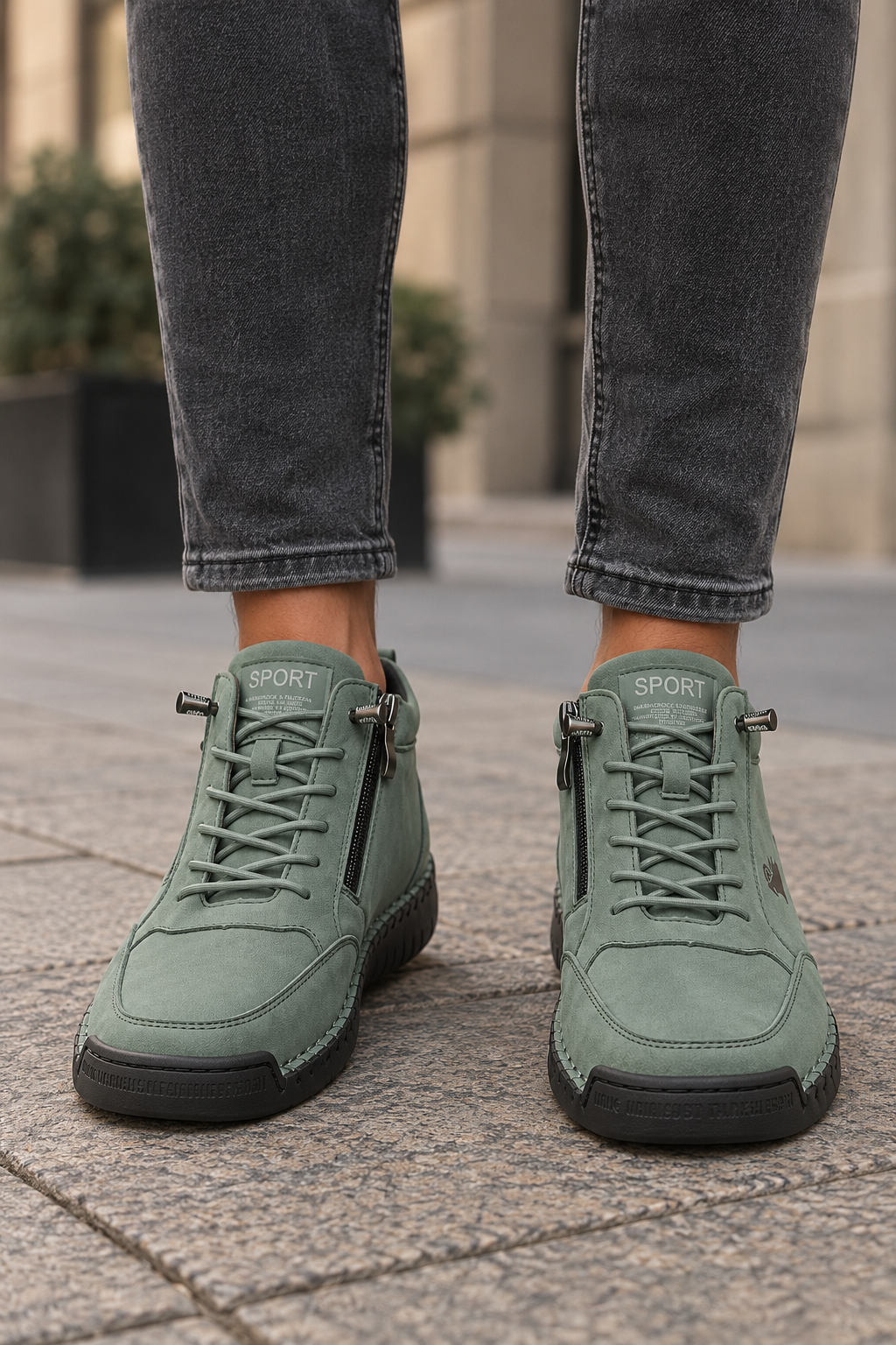 Zapatos ortopédicos cómodos Flora con cremallera