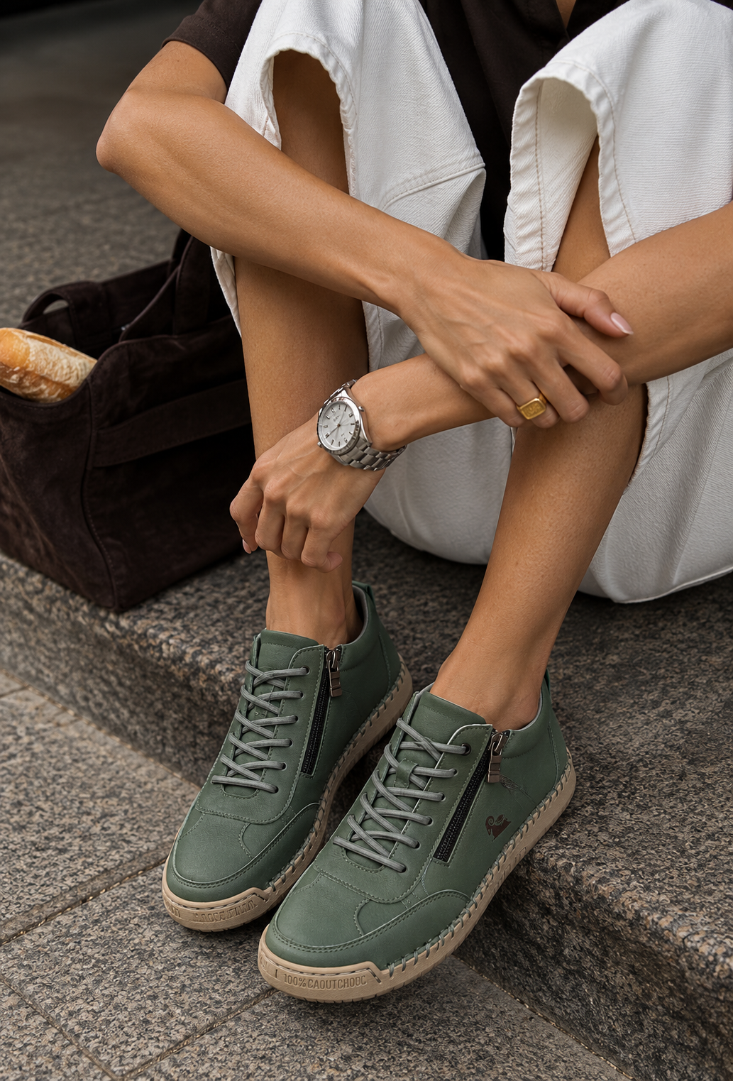 Zapatos ortopédicos cómodos Flora con cremallera