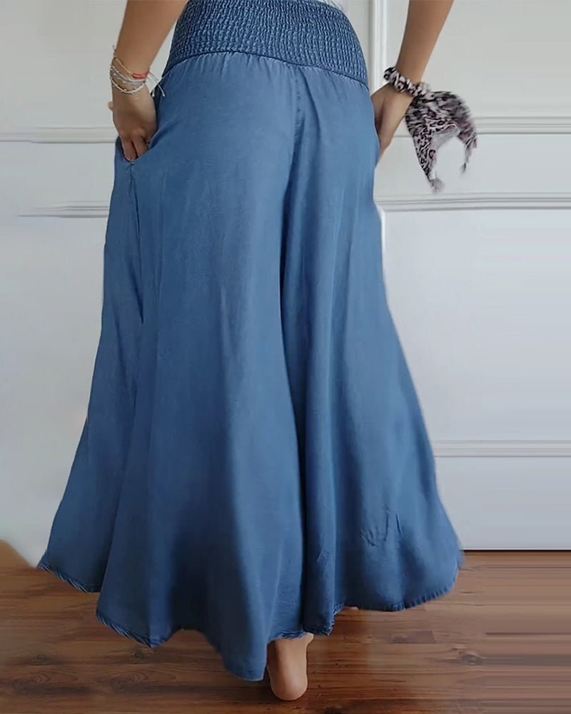 Jasper | Pantalones de cintura alta con fruncidos