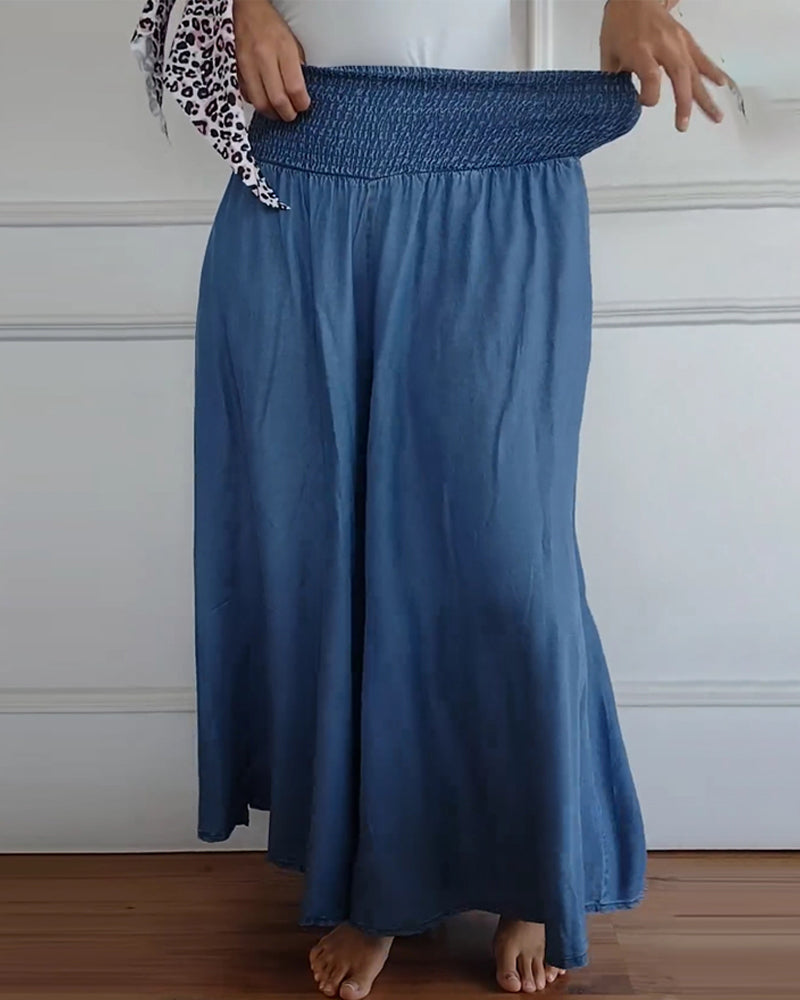 Jasper | Pantalones de cintura alta con fruncidos