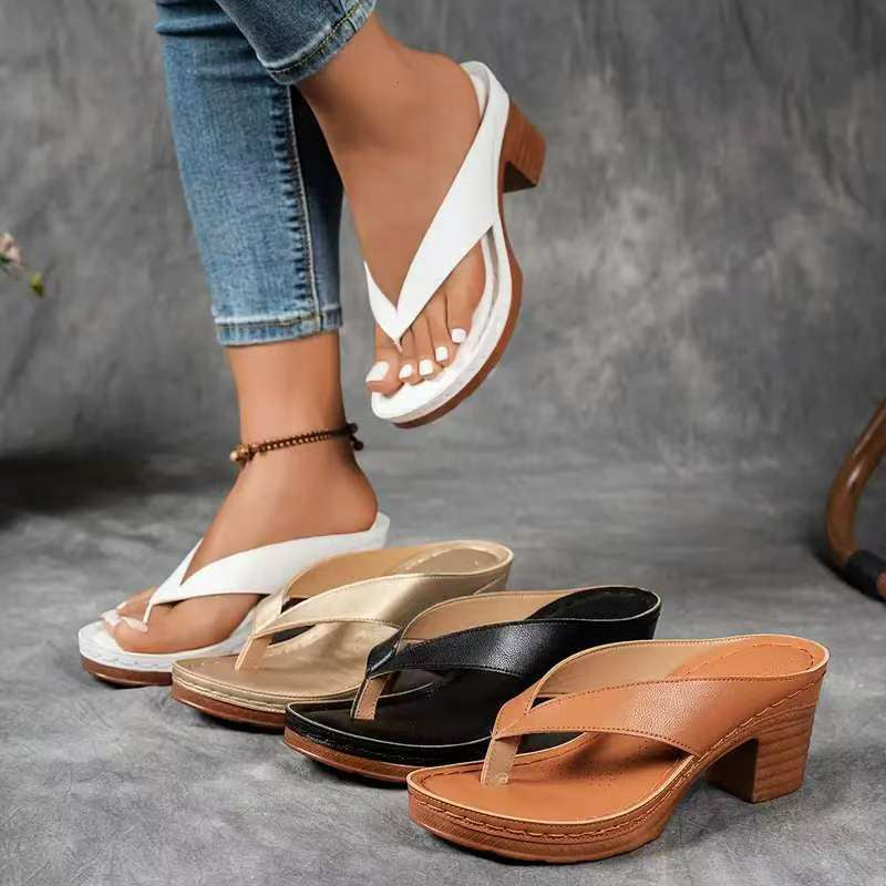 ALLEGRA | Chanclas de tacón alto para una silueta esbelta y una elegancia veraniega
