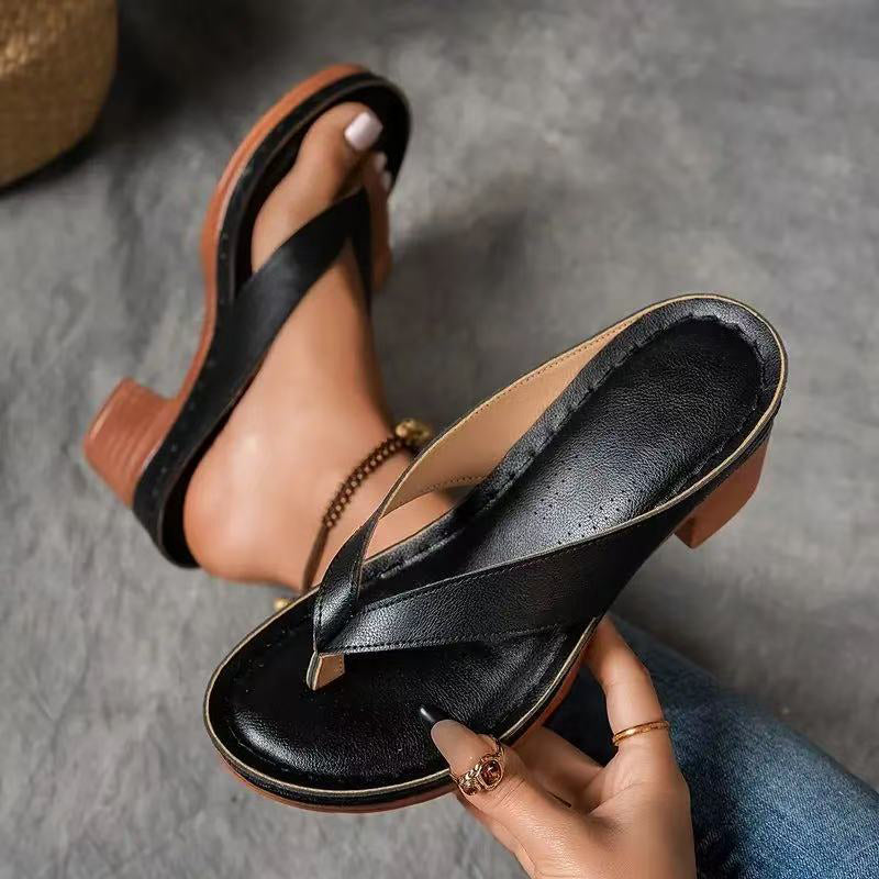 ALLEGRA | Chanclas de tacón alto para una silueta esbelta y una elegancia veraniega